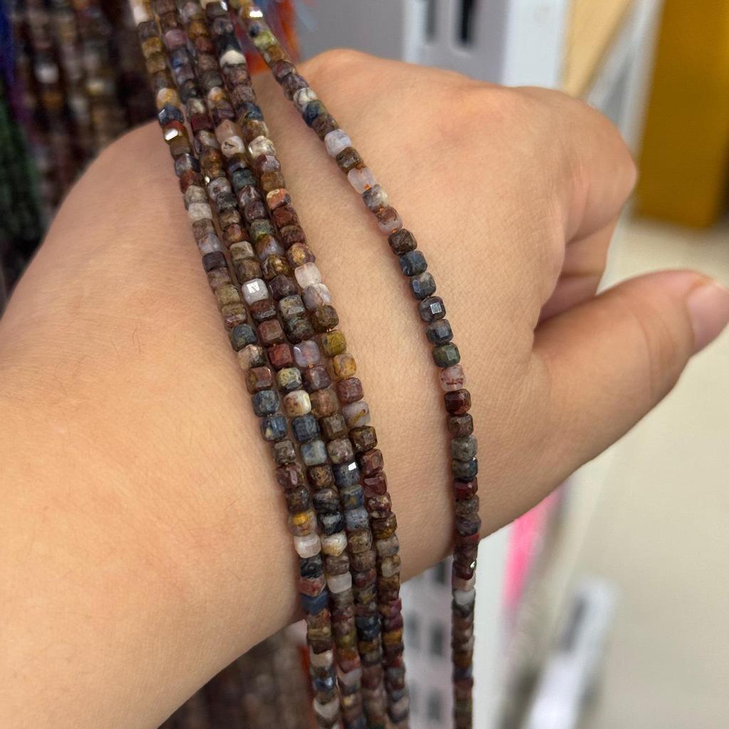 3mm Pietersite Cube Beads for DIY Jewelry