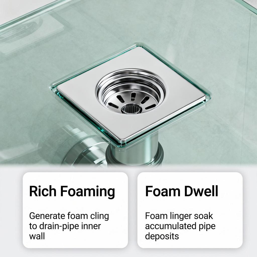 Pipe Foam Cleaner: Rich Foamy Layer that Lingers, Suitable for Multi-Pipe Convenient Maintenance Cleaning.