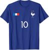 France Jersey Shirt 10, French Football Soccer T-Shirt, France Fan Gift Tee for Men Women Kids, French Pride Apparel, Allez Les Bleus