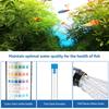 100Pcs Aquarium Test Strips 7 in 1 Water Testing Kits with Test Tube Freshwater Saltwater Home Carbonate Root pH Test Tool