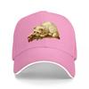 Cute Cat with Rose Embroidered Baseball Cap Classic Black Adjustable Hat for Unisex and Women Fashionable Streetwear Accessory