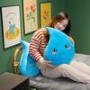 25~55Cm Kawaii Waterdrop Moon Plush Pillow Stuffed Smiling Shy Face Decor Plushie Neck Support For Cot Sofa Chair