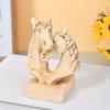 Horse Head Statue Ornament Horse Animal Sculptures Horse Figurines Decorative Objects for Home Office Bookshelf Table