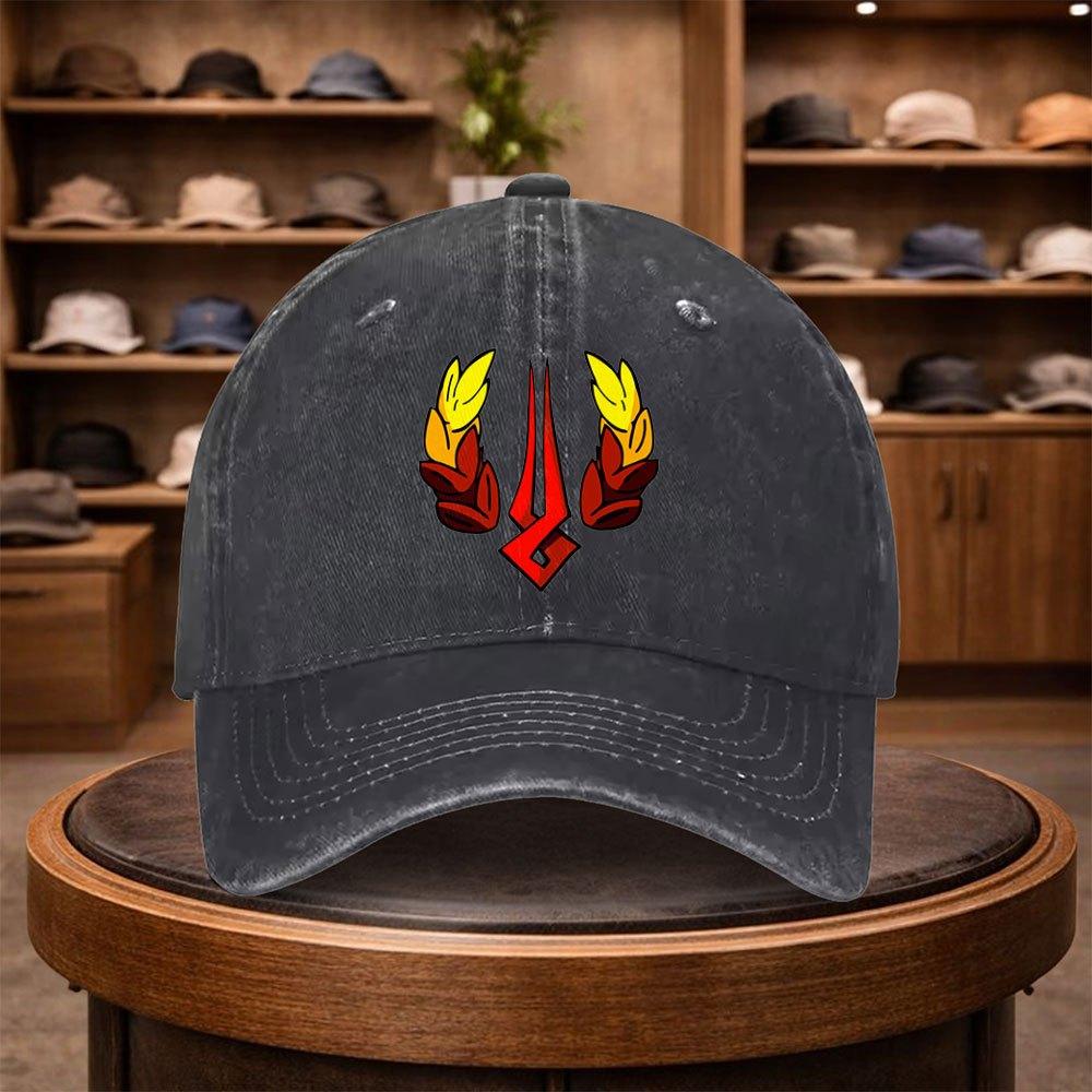 A MenS Flame Wheat Spike Baseball Cap Stylish And Adjustable for Outdoor Use Featuring an Urban Design This Lightweight And