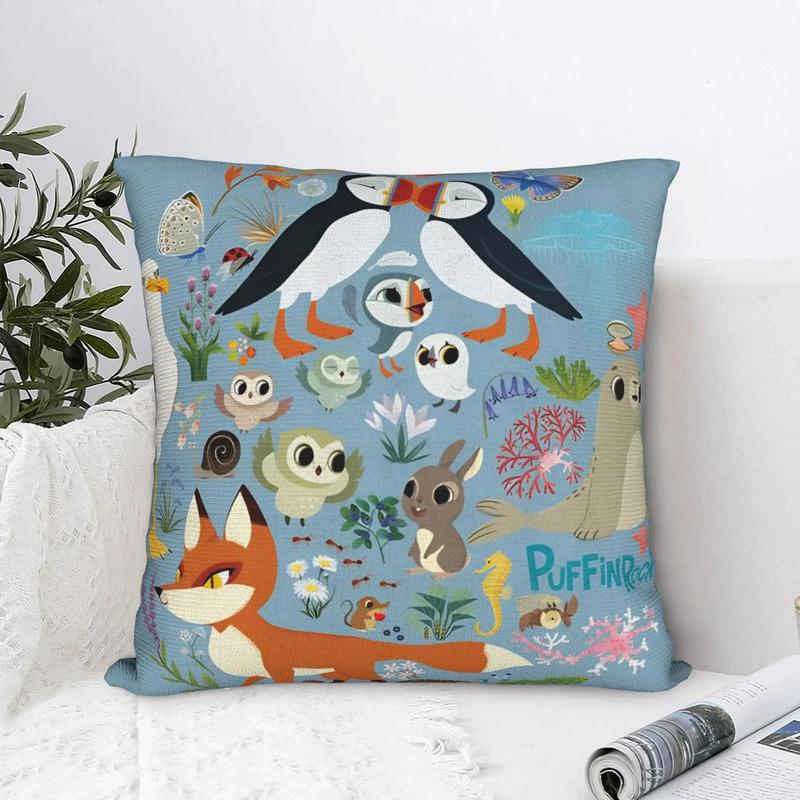 Funda De Almohada Suave Puffin Rock Oona Baba Para Nosotros S разноцветный
