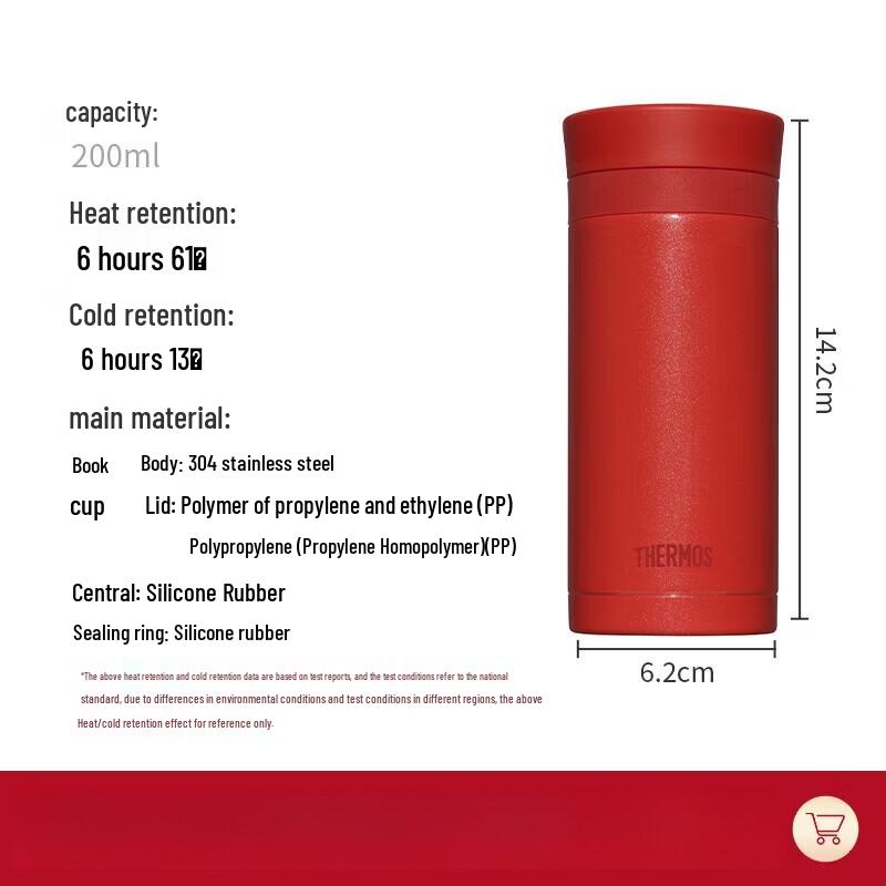 Thermos TCNC-200 Lipstick-Style Insulated Mug, 200ml