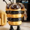 Bee Shape Trash Can Garbage Bin Large Capacity Dustbin Waste Basket Rubbish for Bedroom Kitchen