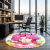 Saja Boys Printed Round Rug Carpet Chair Rug Area Rug Entryway Doormats,for Office Chair Living Room Bedroom Kitchen Room.
