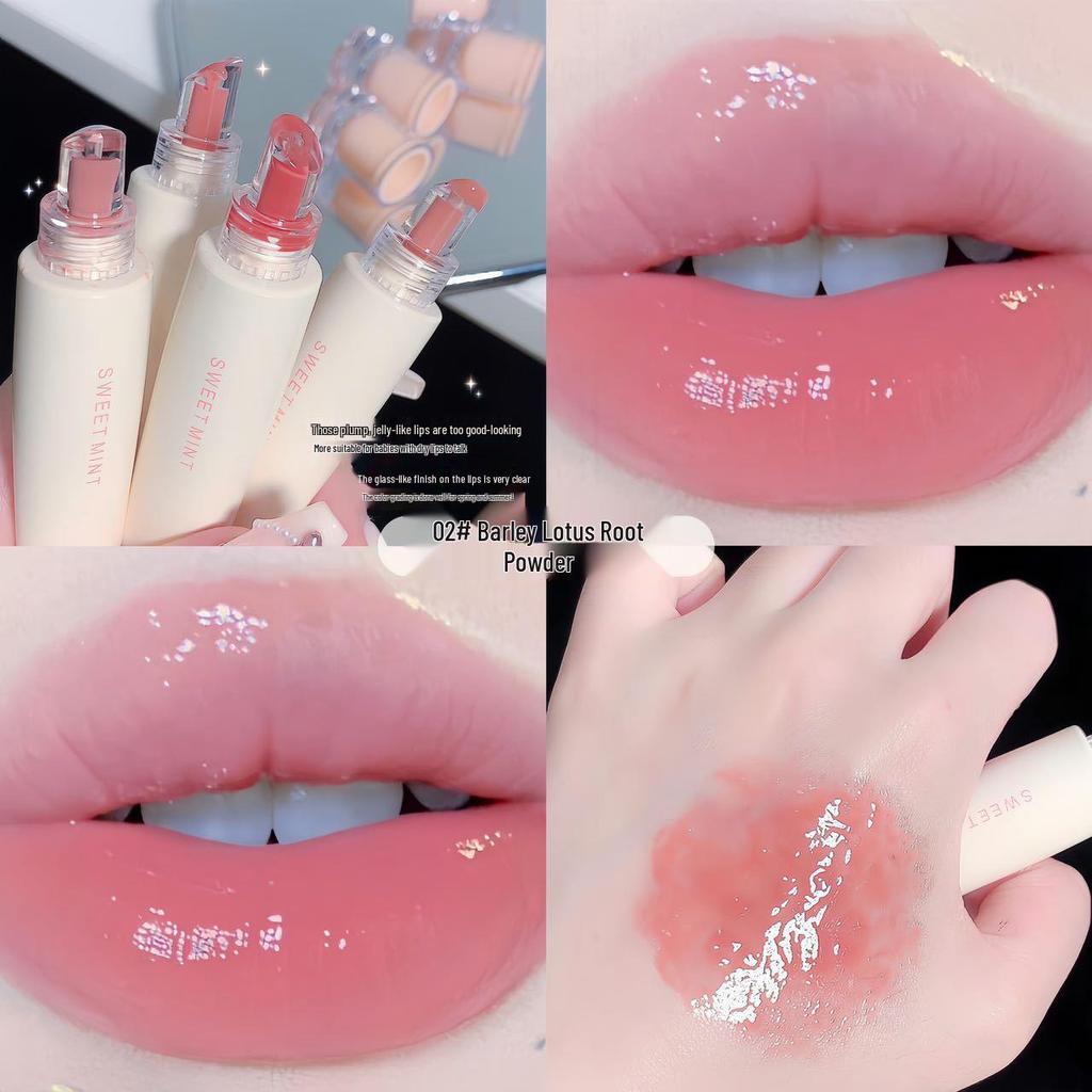 Sweet Mint Hydrating Lip Plumper: Waterproof, Long-Lasting, Glassy Finish Lip Glaze