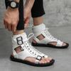 Fashion Ultralight Men's Sandal Genuine Leather Summer 2025 New Design Big Size Japanese Arrival Low Price Luxury Original Buy Male Shoe