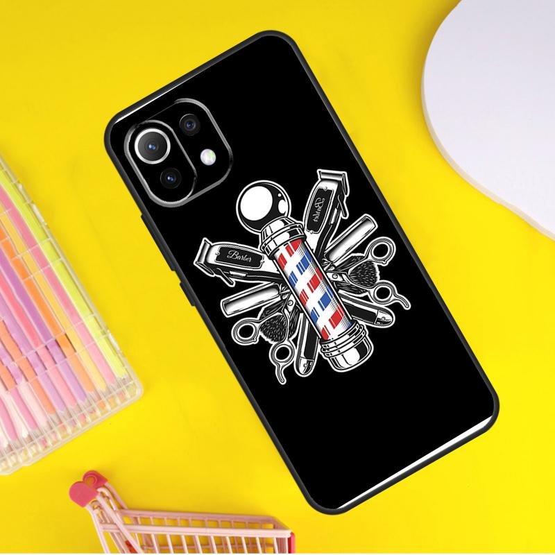 Hairdresser Barber Scissors Cover For Xiaomi 14 13 Ultra 11T 12T 13T 14T Pro POCO X7 Pro X3 X5 F3 F5 F6 M6 X6 Pro Case
