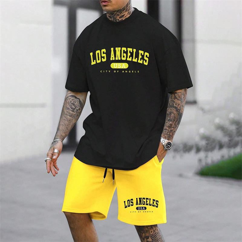 

Outdoor Sports Style Men s Suit Basketball Suit Summer Seaside Holiday Leisure Wear Men s Home Loose Comfortable Pyjamas L