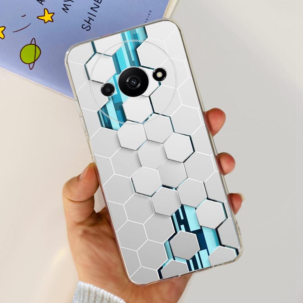 For Xiaomi Redmi A3 Case RedmiA3 Flower Cartoon Fundas Soft Silicone Casing For Xiaomi Poco C61 PocoC61 Coque Ultra Slim Cover