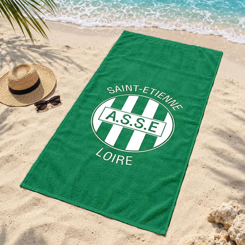 AS Saint Etienne Microfiber Beach Towel Quick Dry Sand Free Lightweight Beach Towels for Travel Swimming Camping