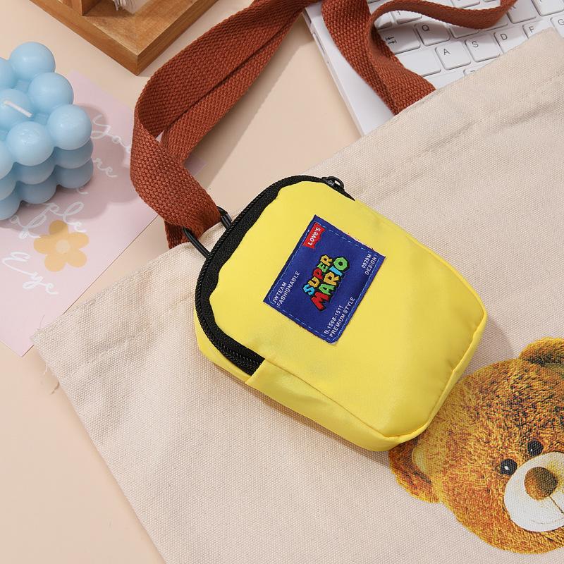 Creative Colour Blocking Pencil Bag Multifunctional Storage Bag Coin Purse ID Card Bag Pendant Student Stationery Kids Gift