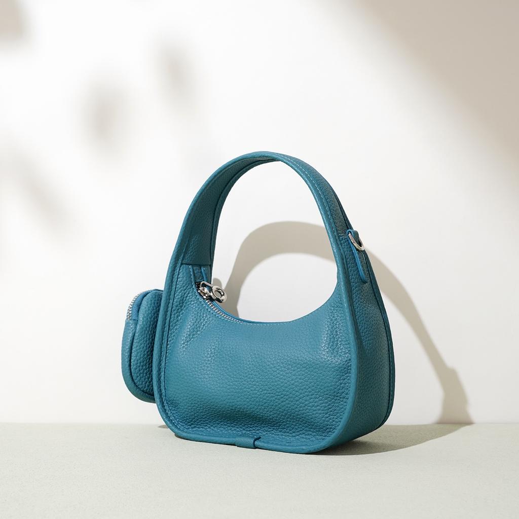 Neue kleine Tasche, Premium-Handtasche, Ein Schulter, Unterarm-Crossbody-Halbmondtasche, Kopfhörertasche.