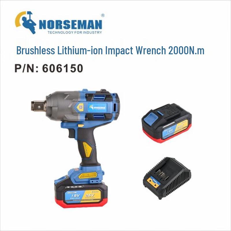 

Nosman 3/4 inch Brushless Cordless Impact Wrench CN plug (adapter included)
