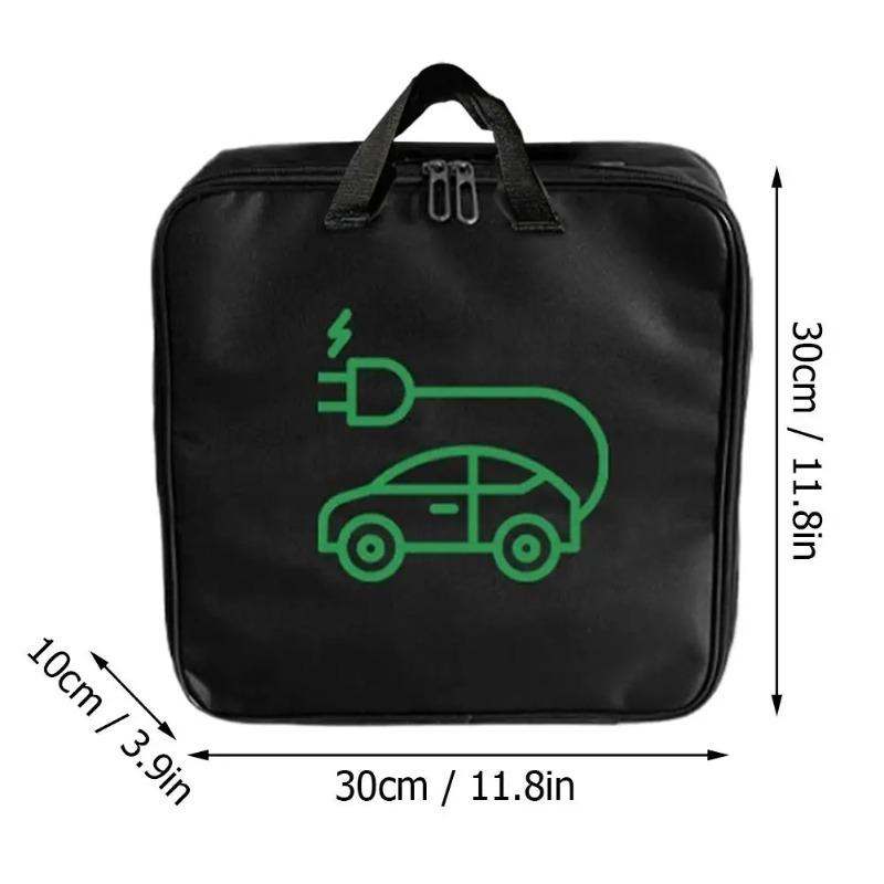 Electric Car Charger Storage Bag 1PCS Durable Waterproof Car Battery Cable Handled Bag EV Car Charging Gun Storage Organizer