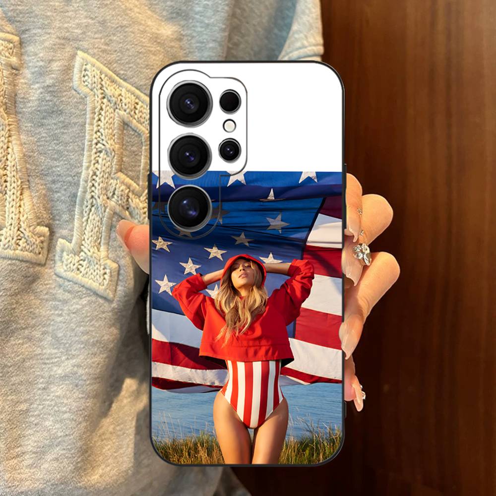 B-Beyonce Hete Zangeres Telefoonhoesje Voor Samsung S 24 Fe 25 Ultra Plus 20 Lite 21 30 22 23 24 22 Ultra 5G Fundas