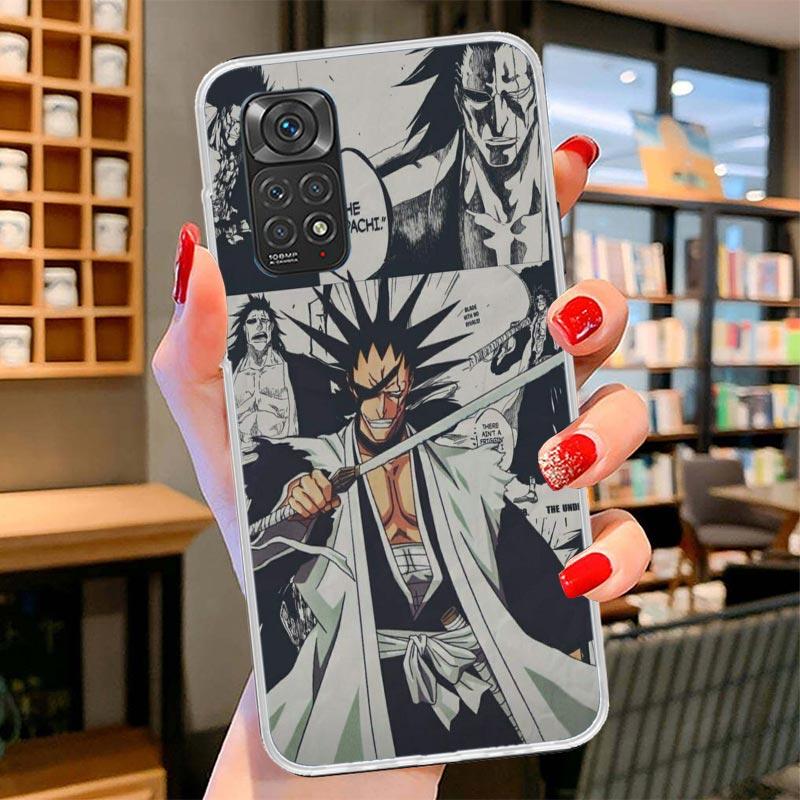 Ichigo Kenpachi Bleach Anime Cover Phone Case For Xiaomi Redmi Note 15 14 13 12 11 10 Pro Plus 14S 12S 11S 11T 11E 10S Soft Fund