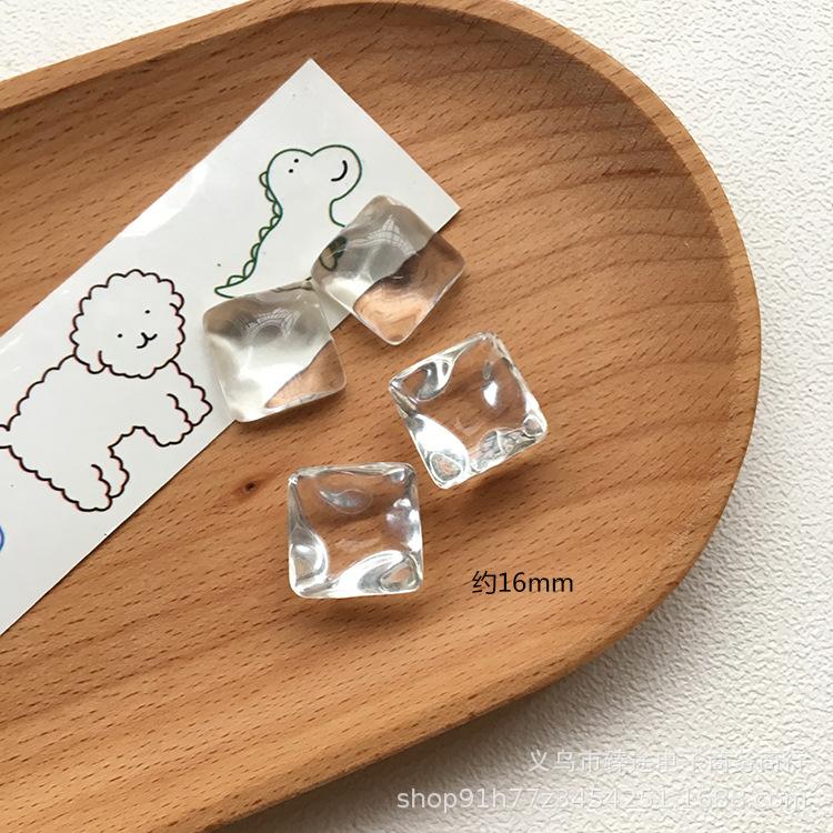 10 шт. полностью прозрачное стекло неправильной формы водная рябь смоляные нашивки аксессуары для ювелирных изделий своими руками