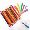 100pcs Assoted Long Jumbo Latex Rocket Balloon With Pump Party Kids Toys