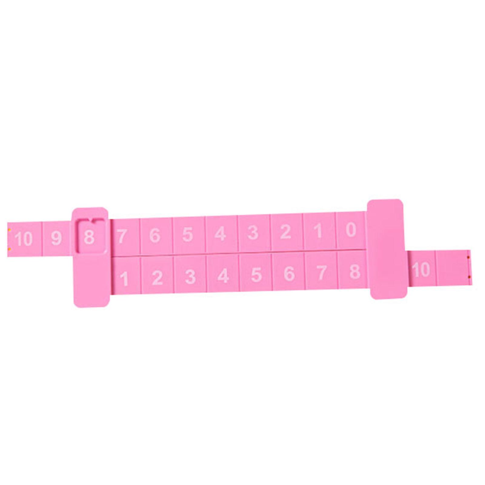 Kids Preschool Math Learning Toys Number Matching Toy Digital Decomposition Ruler For Kid Children красный