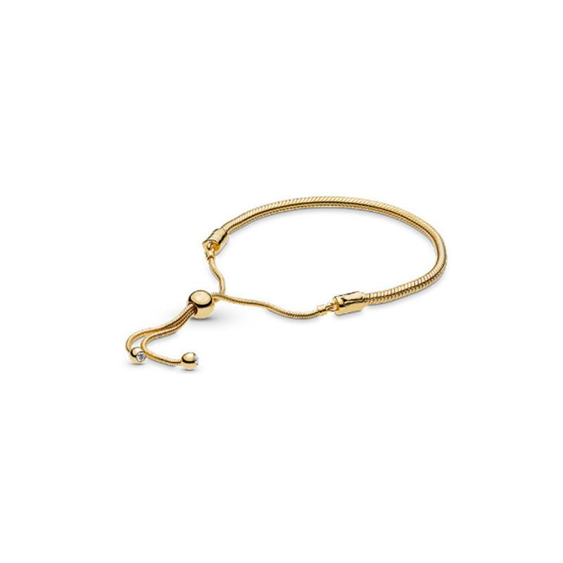 

Adjustable Snake Chain Bracelet In Gold And Rose Gold With Heart Charm Regardless of size