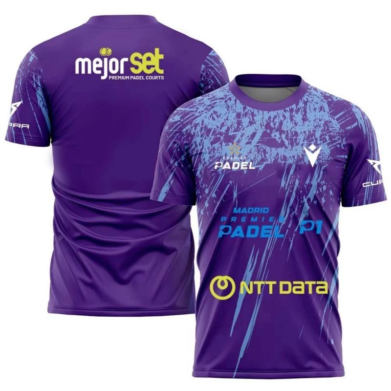 2025 Summer New Men's Round Neck Light Tennis T-shirt Short Sleeve Top Comfortable Sports Badminton Clothing Fashion T-shirt