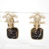 [Pre-owned] CHANEL Coco Mark Lace Earrings/j36-2