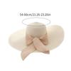 New Summer Women Straw Hat Bowknot Wide Brim Floppy Foldable Panama Hats Adult Outdoor Sun Protection Flat Top Ribbon Beach Cap