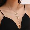 Pearl Flowers Jewelry Set Hand Chain May Bells Earrings Chic Lilies of The Valley Necklace  Women