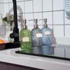 400ml Glass Soap Dispenser Empty Liquid Storage Container Stylish Lotion Pump Bottle  Decorative