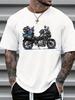Summer Unisex Versatile Tshirt Graphic Print Short Sleeve Streetwear Casual Fashion Pure Cotton Apparel Tshirt