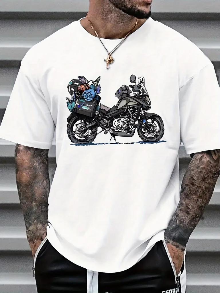 Summer Unisex Versatile Tshirt Graphic Print Short Sleeve Streetwear Casual Fashion Pure Cotton Apparel Tshirt