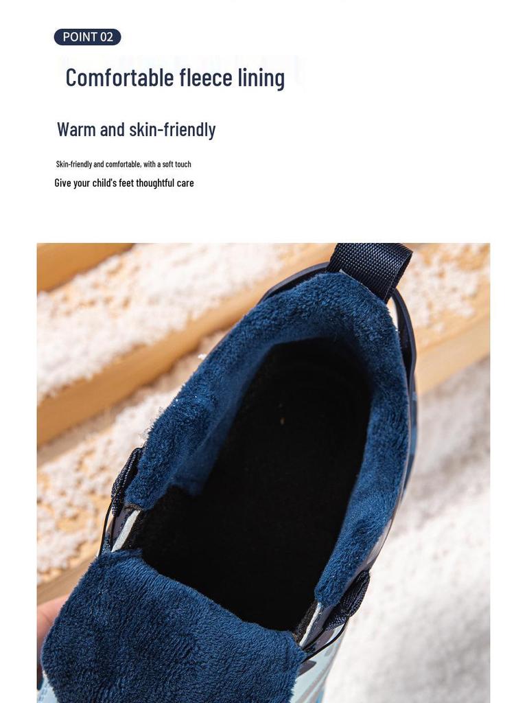 Chaussures de Course Antidérapantes d'Hiver 2025 pour Garçons - Baskets de Sport Chaudes, Anti-Odeur, Respirantes pour Enfants