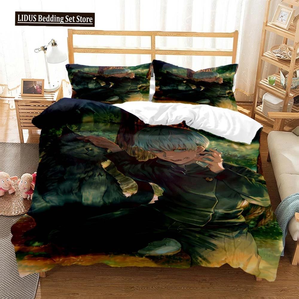 Jujutsu Kaisen Digital Print Polyester Bedding Sets Covers Boys Duvet Cover Set For Teens Bedding Set