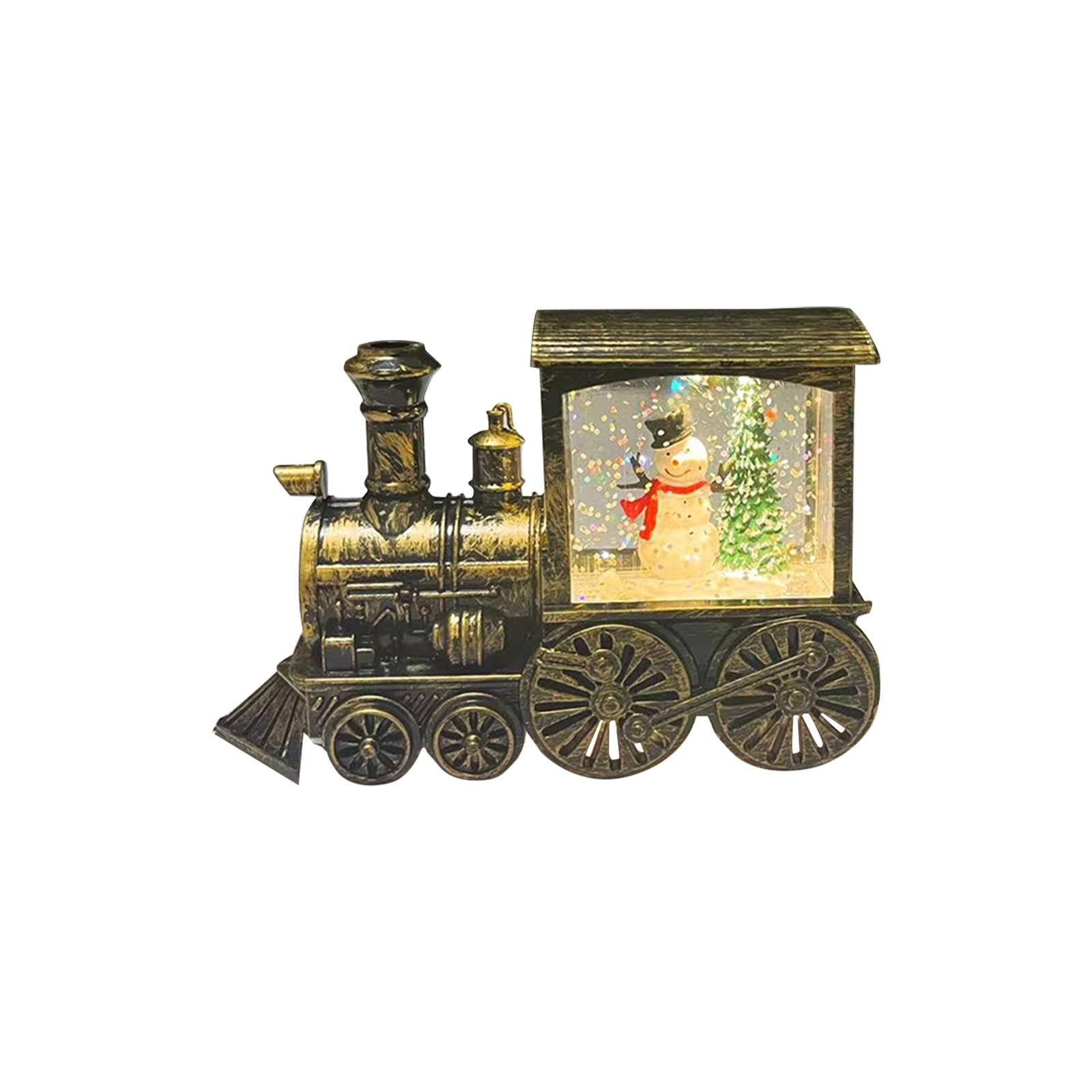 

60 мл Санта-Клаус поезд украшения Рождественский шар ветер Рождественский подарок Рождественский маленький масляный светильник украшение One Size