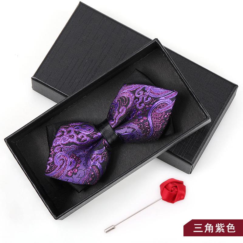 Bow Tie Men'S Wedding Groom Best Man Red Suit Shirt British Brothers Korean Bow Women'S Gift Box