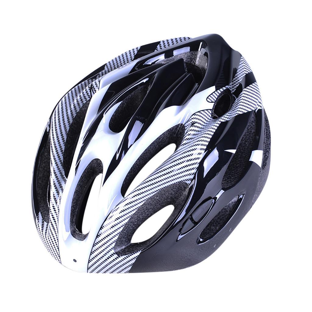 Cycling Helmet Comfort Lining Lightweight Fiber Texture Helmet Adult Mountain Bike Cycling Equipment