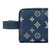 Louis Vuitton Monogram Shadow Cow Leather Toiletry Bag Toiletry Bag Unisex Marine Blue M28835