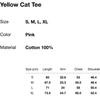 Thisisneverthat Yellow Cat Tee Pink