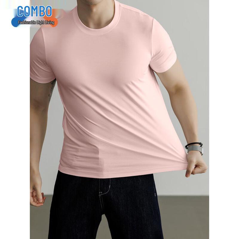 Men s Old Money Style Breathable Short Sleeve T-Shirt L