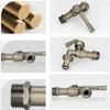 Metal Outdoor Garden Faucet Freeze Resistant Large Water Flows Spigot Easy Installation Strong Garden Water Valves
