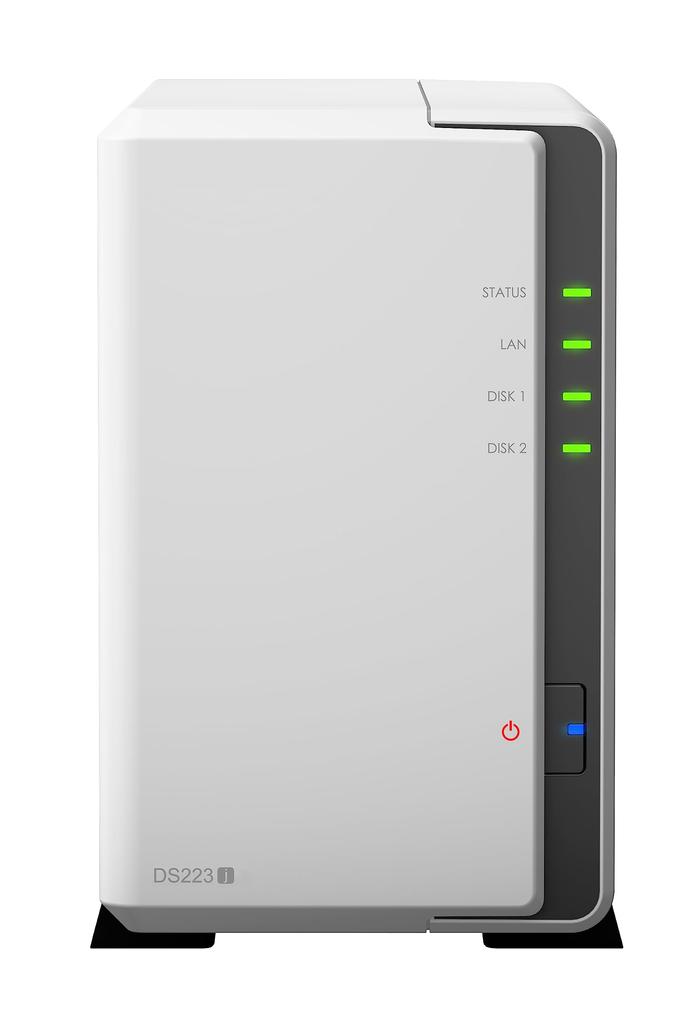 Synology NAS Kit DS223j 2-Bay with Quad-Core CPU and 1GB Memory - Ideal for Light Users - Distributed by Fieldlake, a Domestic Authorized Distributor