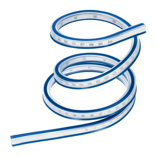 

PATIKIL 100cm Flexible Curved Ruler, Bendable, for Drawing, Sewing, Engineering, 1 Piece, Blue