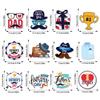 Theme Father Day Trophy Hat Gift Pattern Party Paper Hanging Decoration Pendant