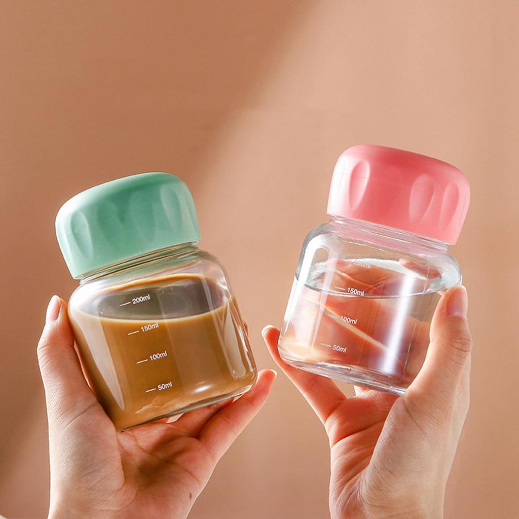 Glas Tasse Espresso Kreativ 200ml Leicht mit Skala Milch für Einzug Täglich