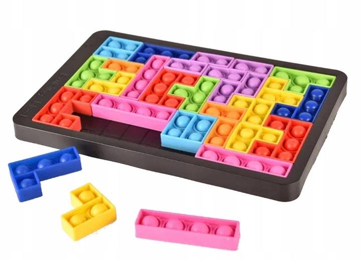 Pop It Klocki Popit Tetris Puzzle Układanka Bąbele