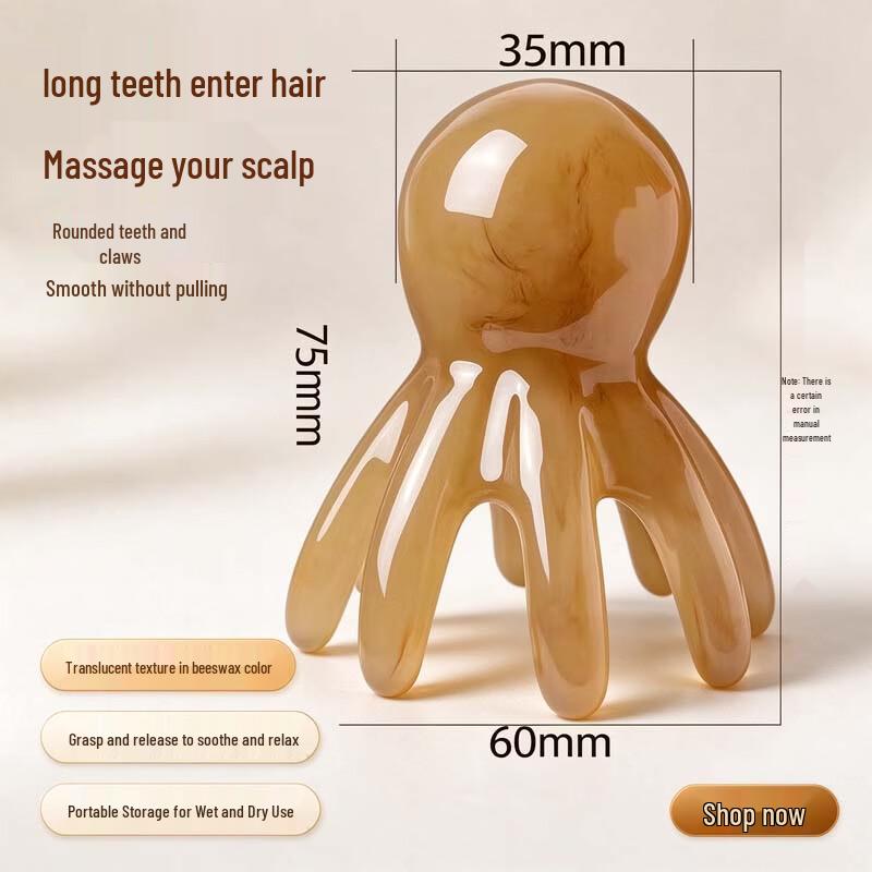 BHAO Octopus Head Meridian Massage Comb